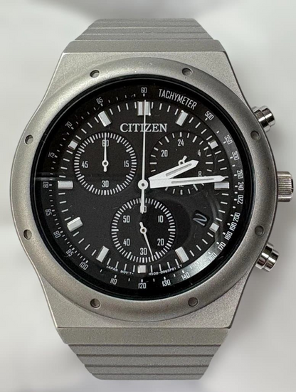 CITIZEN COLLECTION RECORD LABEL 1984 AT2540-57E Chronograph Date Watch Men