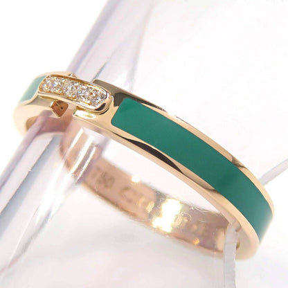 Chaumet Lian Evidence Ring Pink Gold K18 AU750 5P Diamond Size 52 US 6 Authentic