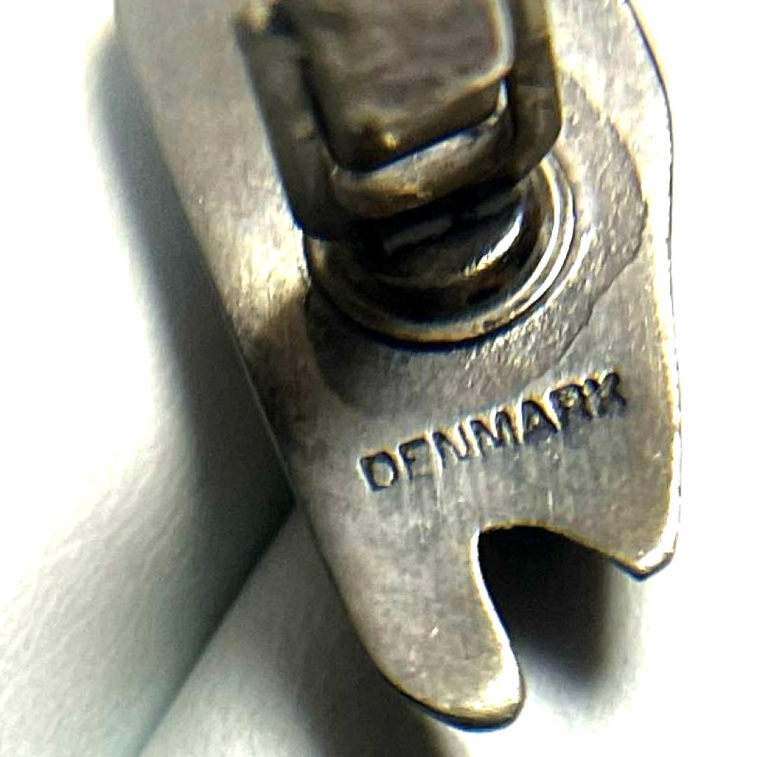 JORGEN JENSEN Denmark Pewter Cufflinks Modernist Abstract Design Men's Vintage