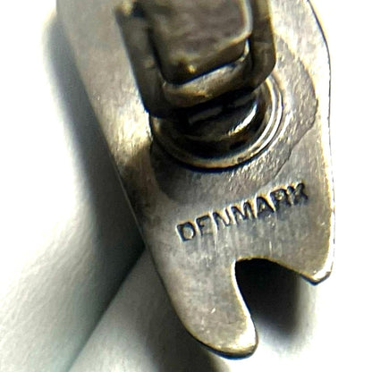 JORGEN JENSEN Denmark Pewter Cufflinks Modernist Abstract Design Men's Vintage
