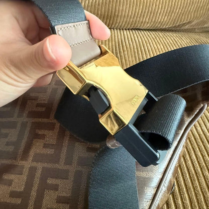Fendi x Fila Roma Authentic Crossbody Waist Bag Belt Bag Used Minor Scratches