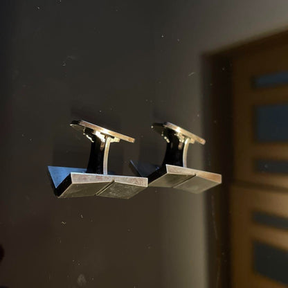 Georg Jensen # 109 Sterling Silver Cufflinks 2.4 x 1.2cm 0.94 x 0.47" From Japan