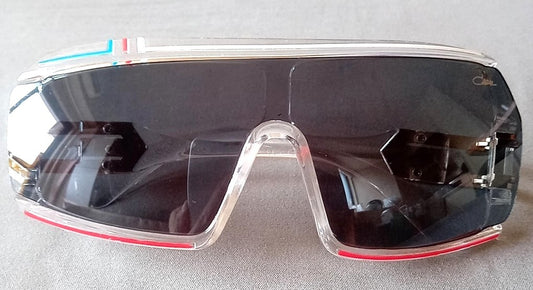 CAZAL MOD 858 135 Sunglasses Clear Frame Gray Lens New Unused Germany Made