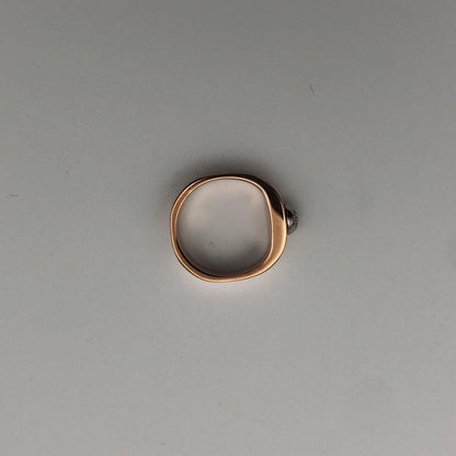 LOUIS VUITTON M00217 Nanogram Ring Pink Gold Metal Monogram Size S US 5 Auth