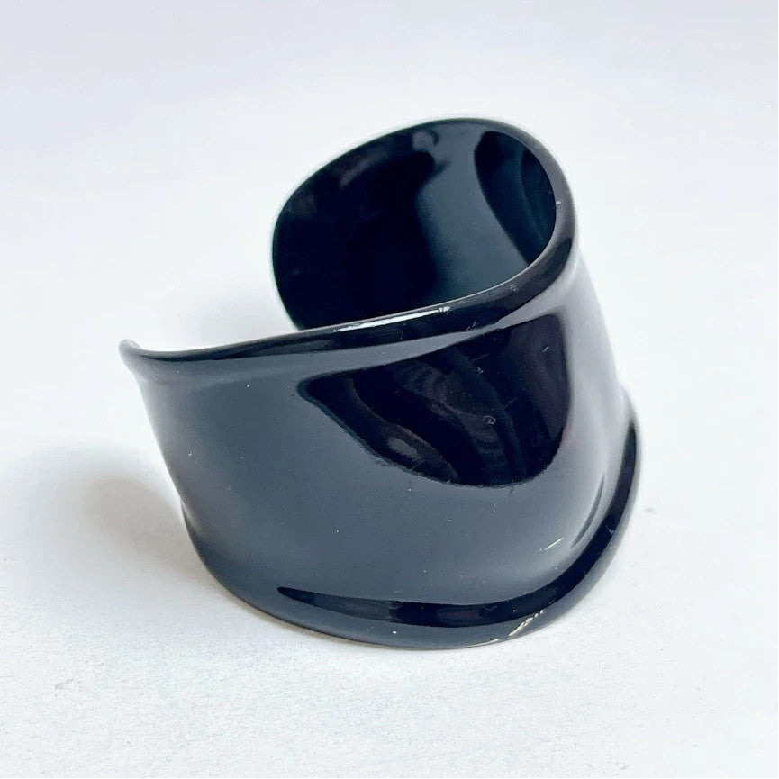 Authentic Tiffany & Co Ruthenium Bone Cuff Bracelet Size S Elsa Peretti