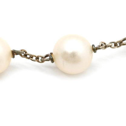 Tiffany & Co Silver 925 Pearl Hook Drop Earrings White 5 Strand Dangle L 6.8cm