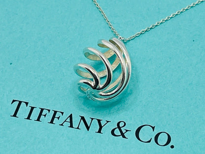 Tiffany & Co Sterling Silver 925 Venice Luce Drop Pendant Necklace Used Japan