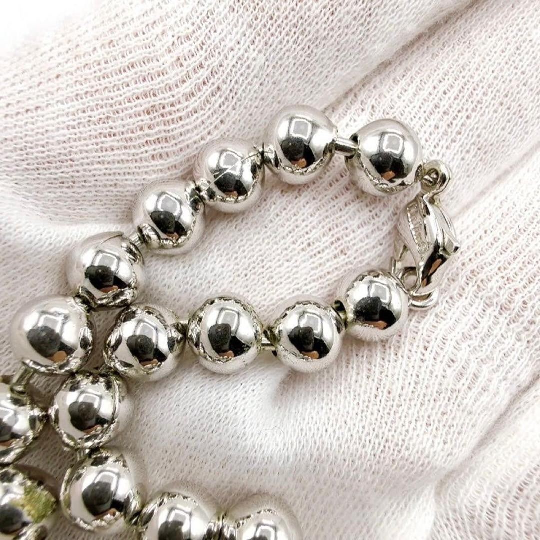 Excellent Christian Dior Ball Chain Bracelet length 20cm 7.8" Used Japan