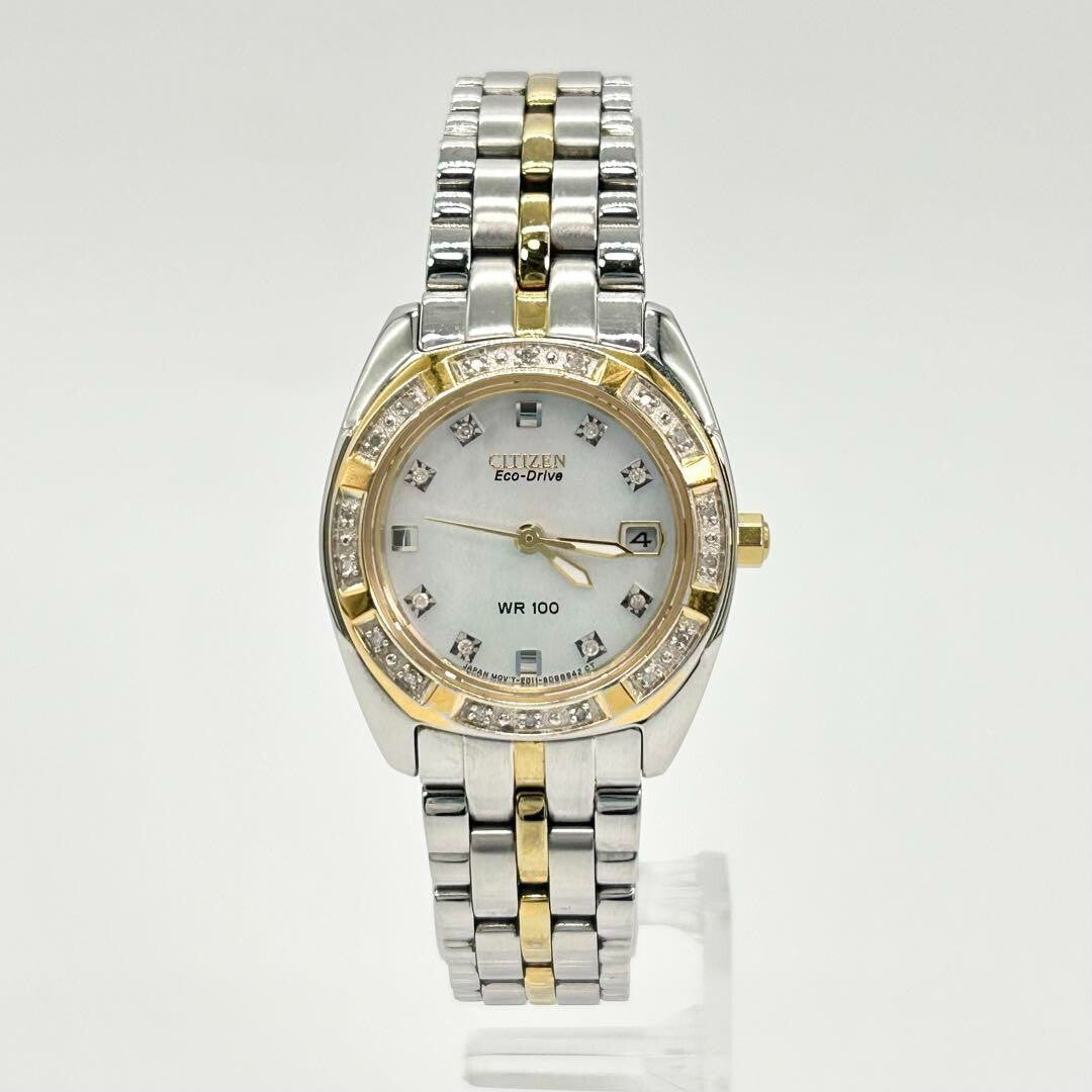Citizen Eco-Drive E011-S066441 Analog Solar Watch Women Belt Length 15.5cm 6.1"