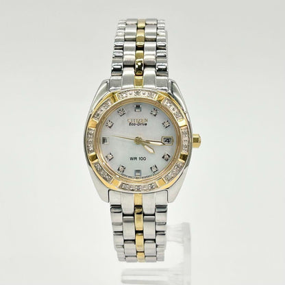 Citizen Eco-Drive E011-S066441 Analog Solar Watch Women Belt Length 15.5cm 6.1"