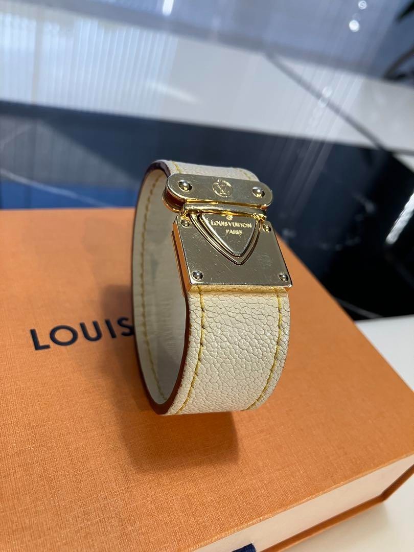 Auth Louis Vuitton Suhaliline M91886 Bracelet Brassle Koara White Used Size S