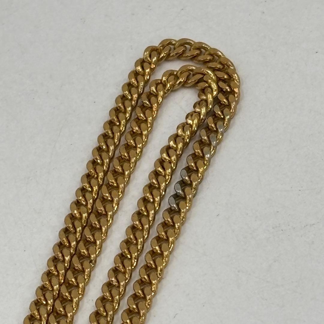 CHANEL Coco Mark Pendant Necklace Gold Tone Vintage Jewelry Round Medallion