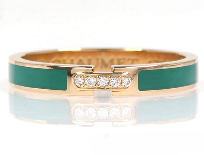 Chaumet Lian Evidence Ring Pink Gold K18 AU750 5P Diamond Size 52 US 6 Authentic