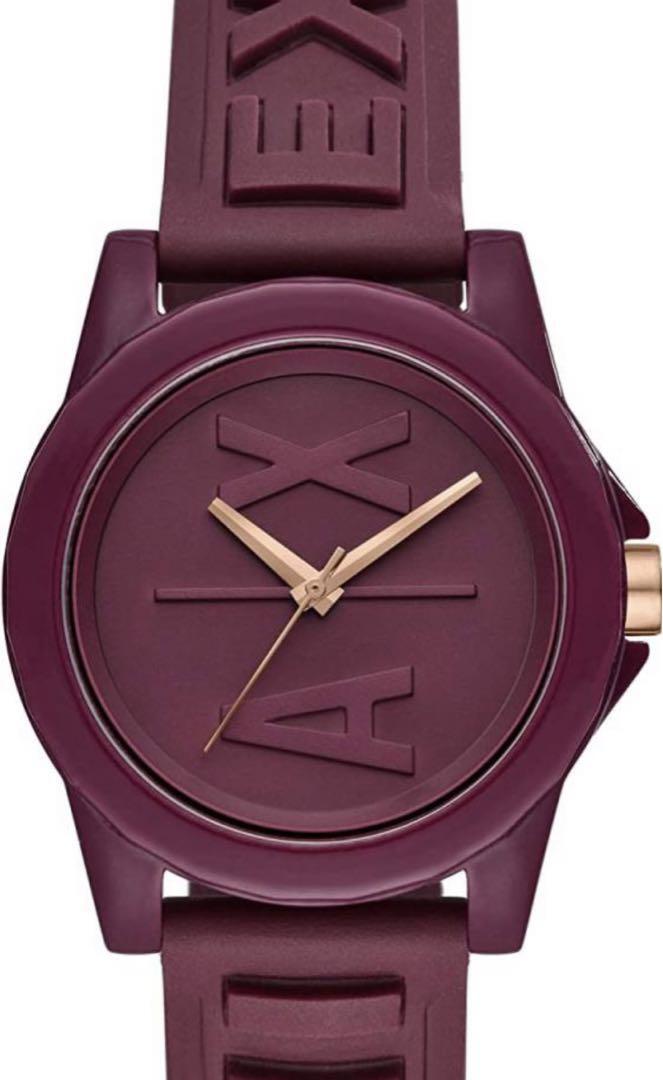 Armani Exchange Lady Banks AX4367 Analog Quartz Women Purple Watch Unused