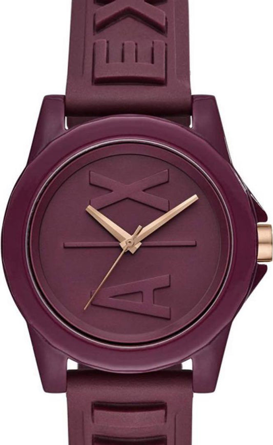 Armani Exchange Lady Banks AX4367 Analog Quartz Women Purple Watch Unused