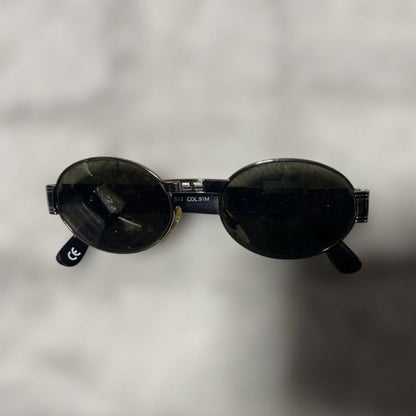 Gianni Versace Authentic VTG S43 91M Sunglasses Medusa Greca Italy Made Used