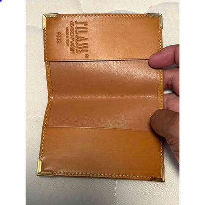 Prima Classe Alviero Martini Notebook Cover Case Geo Map Print Leather Italy