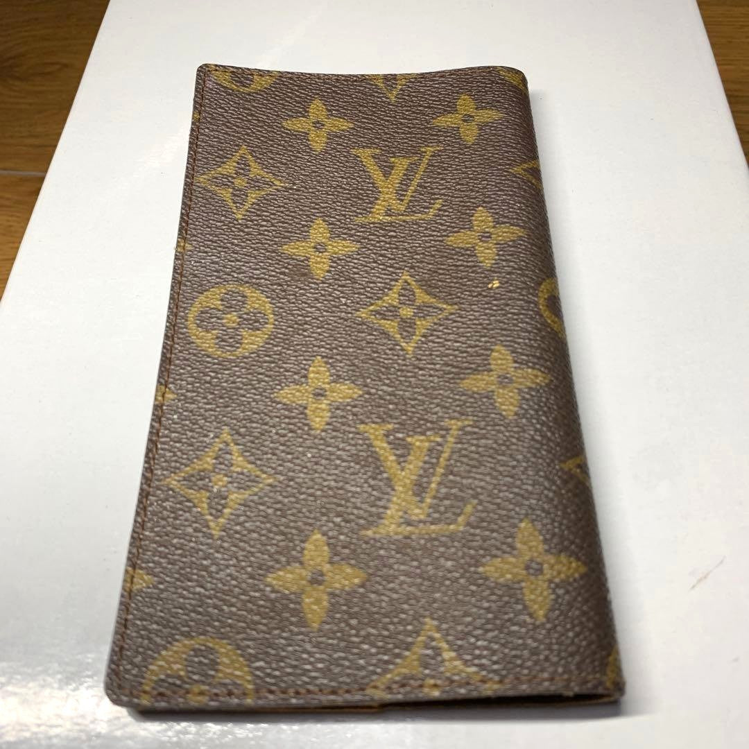 Louis Vuitton Agenda Poche Monogram Notebook Cover Case Canvas France 6.3x3.5in