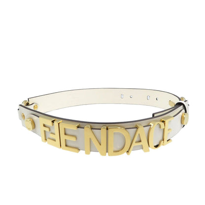 Fendi x Versace Fendace Collaboration 2022 Gold Tone Logo Belt Size 65/26 78cm