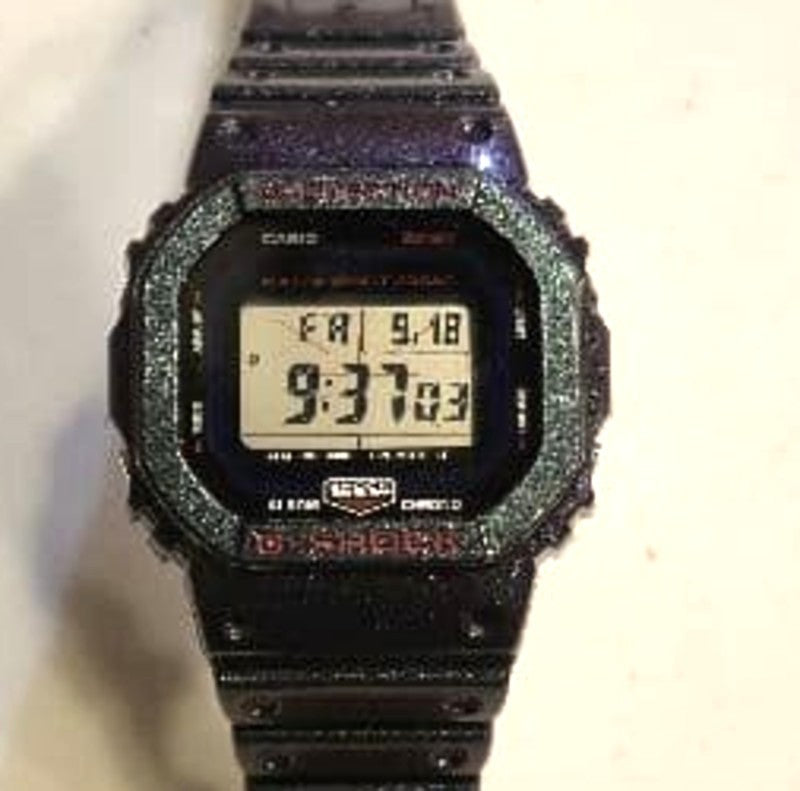 CASIO G-SHOCK DW-B5600AH-6JF Aim High Gaming Watch Purple Bluetooth 48.9mm