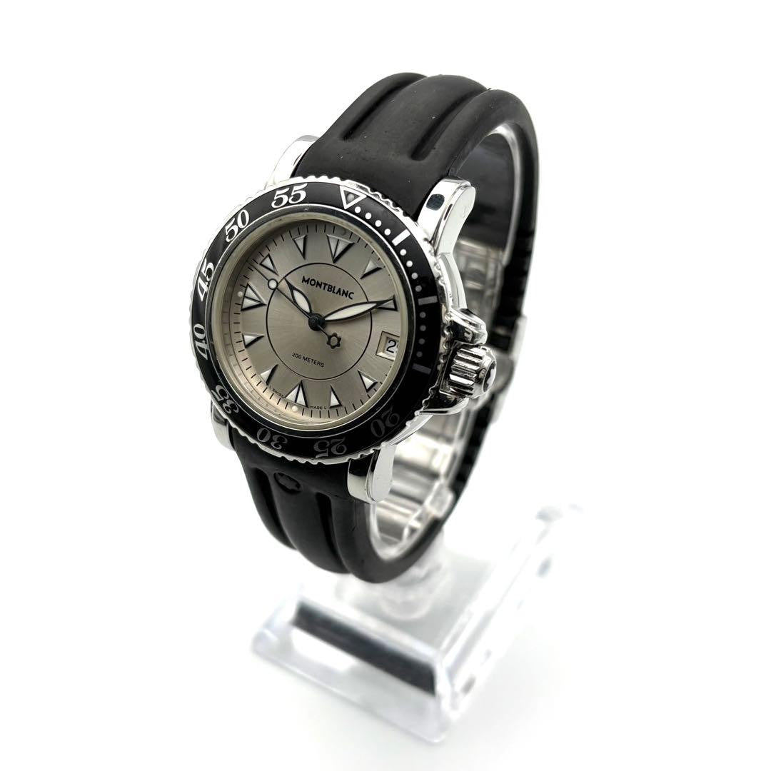 Montblanc 7036 Diver Date Meisterstück Quartz Analog Watch Men Overhauled