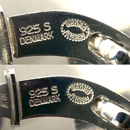 Georg Jensen Cufflinks Sterling Silver 925 Round Circle Design Men Vintage