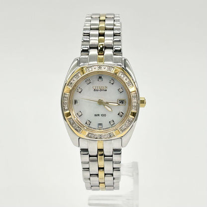Citizen Eco-Drive E011-S066441 Analog Solar Watch Women Belt Length 15.5cm 6.1"