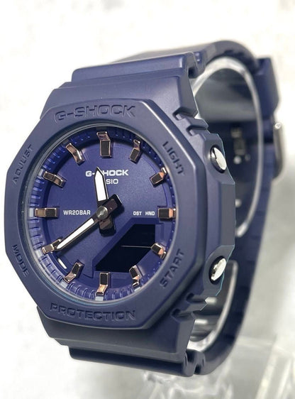 CASIO G-SHOCK GMA-P2100M-2AJF Carbon Core Navy Pink Gold Mens Watch Resin 46mm