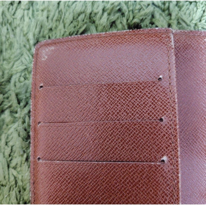 Louis Vuitton Monogram System Agenda Cover 6 Ring Notebook Canvas Snap Button