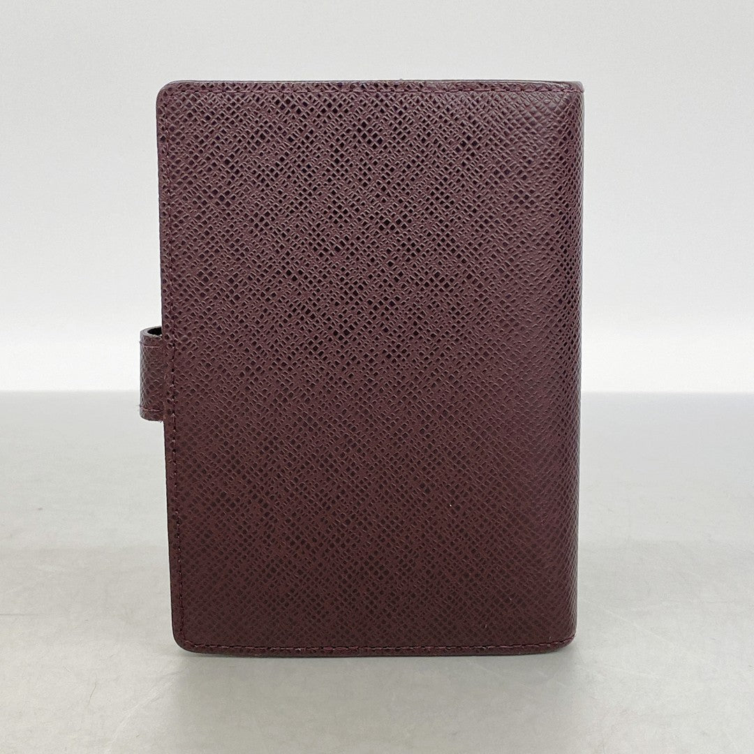 Louis Vuitton Agenda PM Notebook Cover Damier Acajou Leather R20416 Bifold Spain