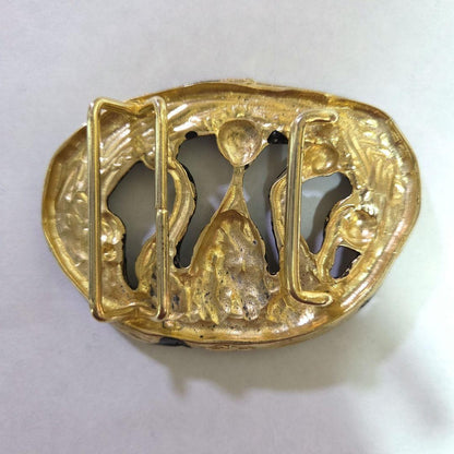 Auth Christian Lacroix Antique Vintage Gold Belt Buckle 30-40 Years Old Used
