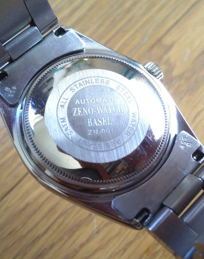 ZENO-WATCH BASEL ZN-001 Military Automatic Watch Black Dial Stainless Steel Swis