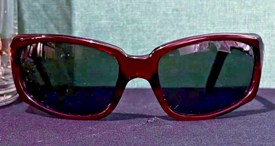 SPY Optic Vintage 90s Red Oval Sport Sunglasses Made in Italy Y2K Cyber Used