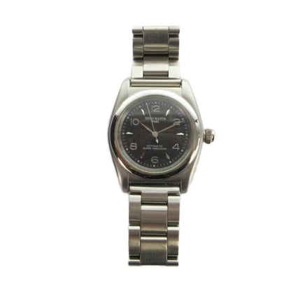 Zeno Watch Basel Automatic Black Dial Silver SS Watch 30 mm 1.18" Band 1.5 cm