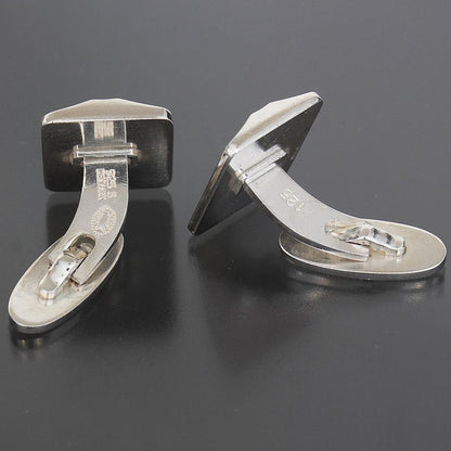 Georg Jensen Cufflinks Square Sterling Silver SV925 Men's 6543A Denmark Used