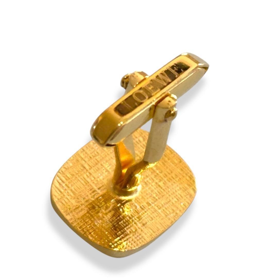 Loewe Anagram Gold Tone Cufflinks Excellent