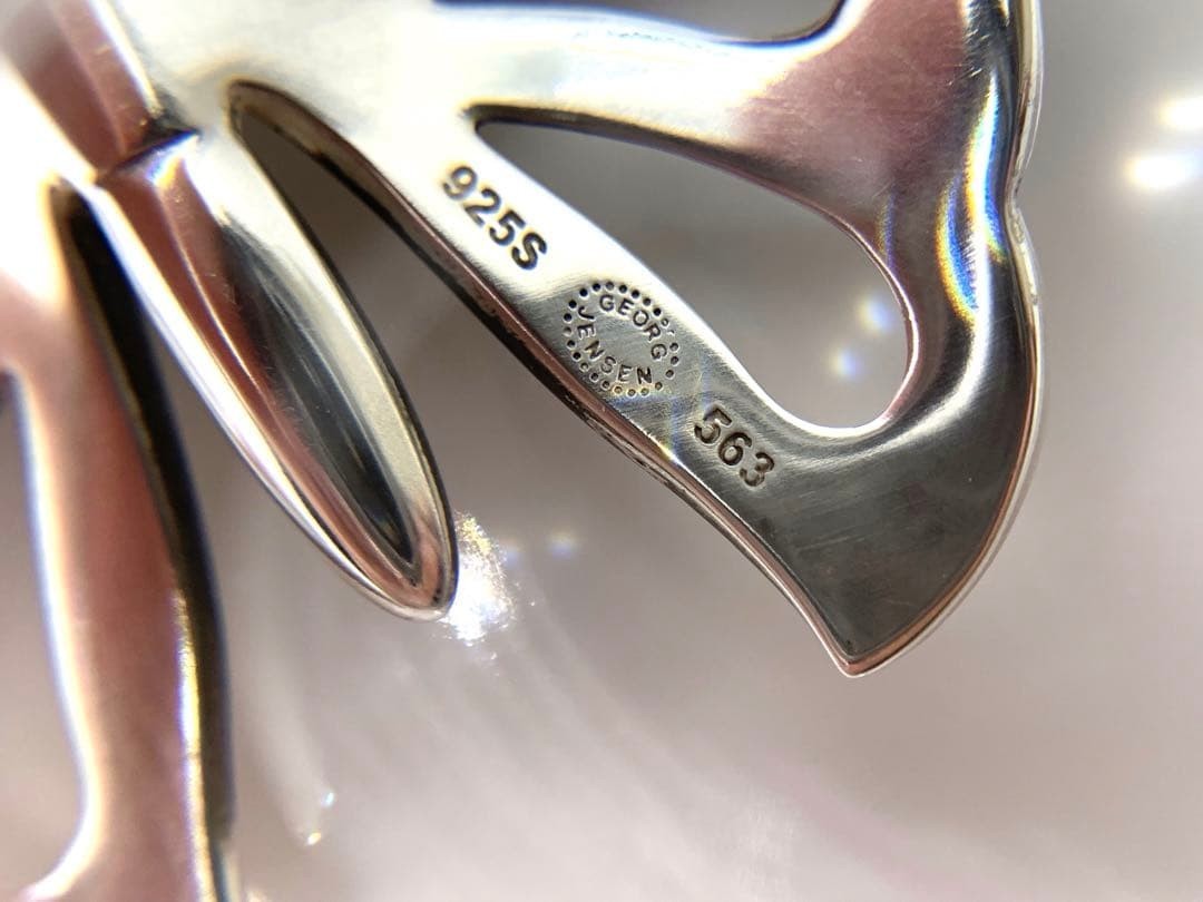 Vintage Georg Jensen # 563 Sterling Silver 925 Butterfly Brooch Excellent