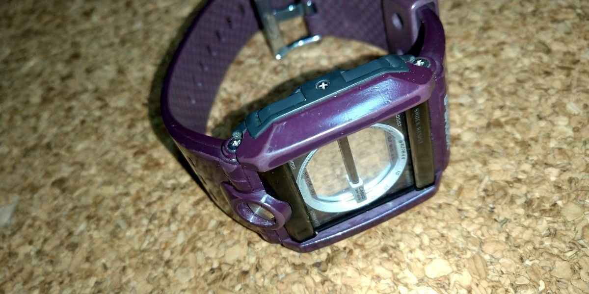 CASIO G-SHOCK G-8100B Purple Digital Watch Shock Resist Resin Strap Used