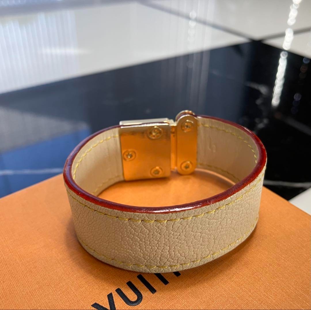 Auth Louis Vuitton Suhaliline M91886 Bracelet Brassle Koara White Used Size S