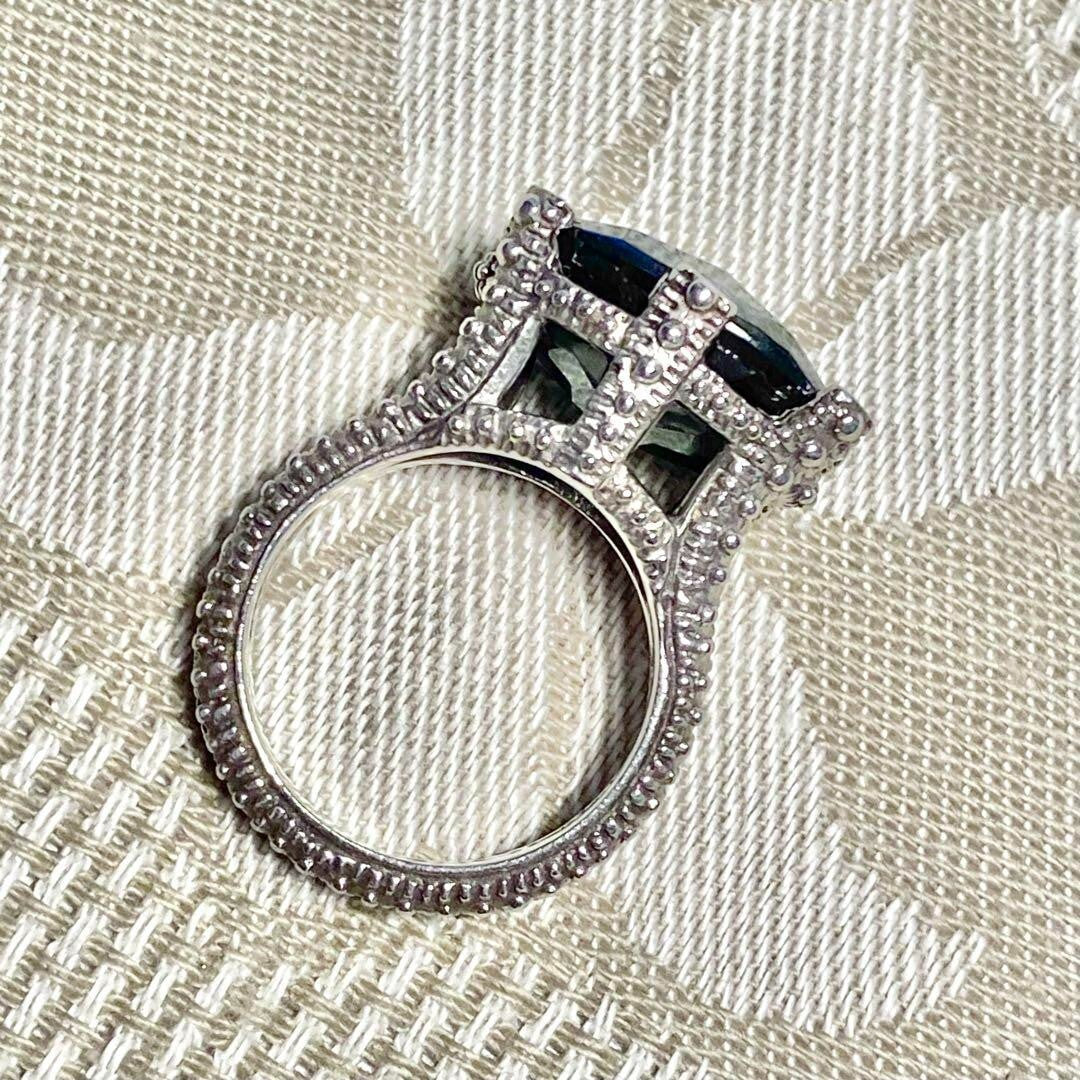 Stephen Dweck Sterling Silver 925 Facet Hematite Ring Size 48.5 US 4.75 Mint