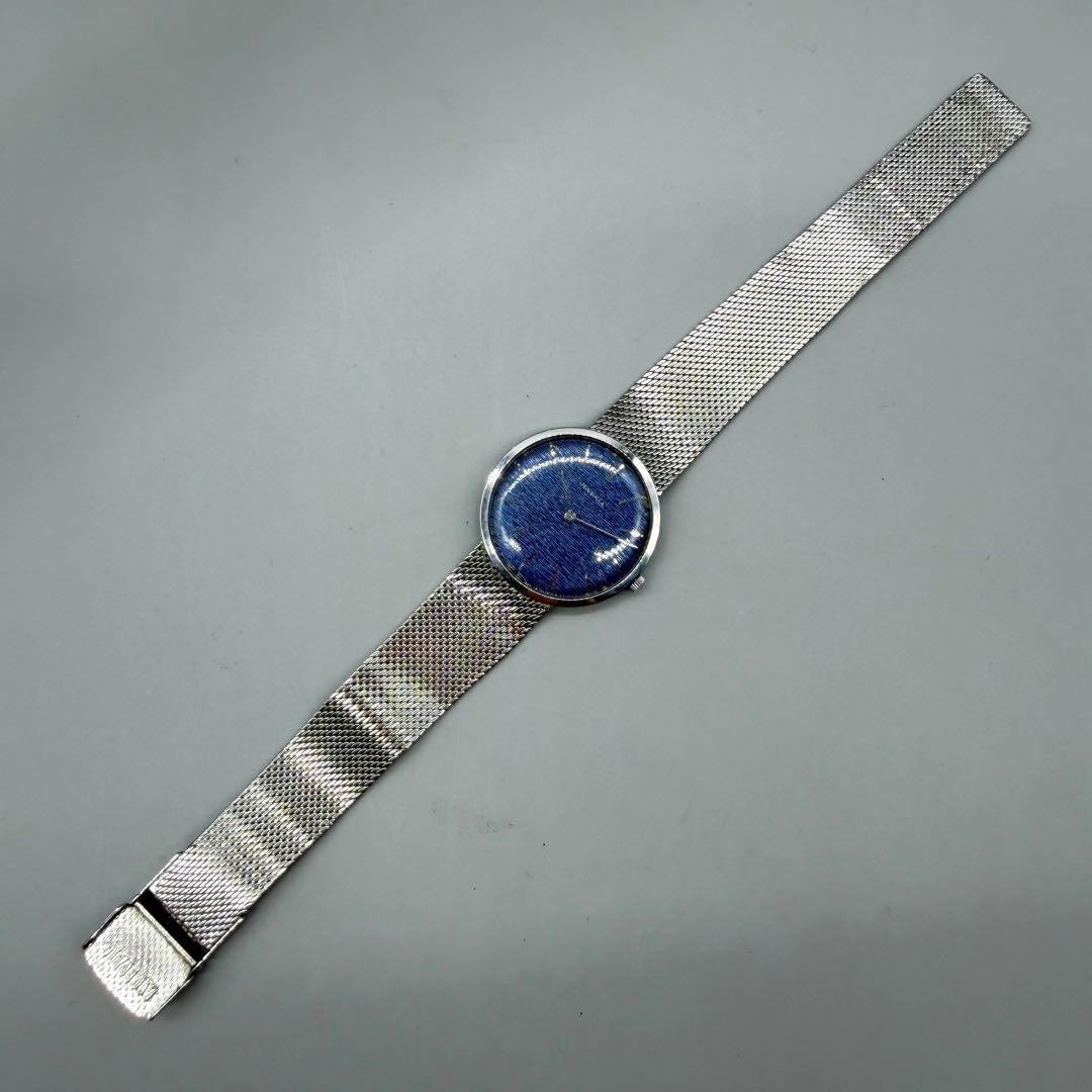 Authentic Juvenia Blue Sea Ultra Slim Dress Hand-wound Analog Watch Men Used