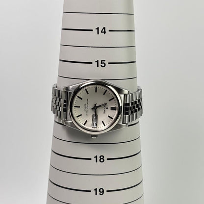 Vintage Junghans JY-813M Quartz Analog Day Date Watch Men Stainless Steel