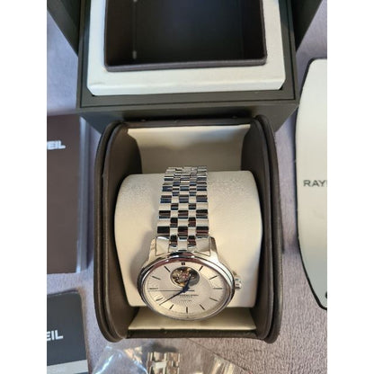 Near Mint Raymond Weil Maestro 2227-ST-00659 Automatic Stainless Steel Watch Men