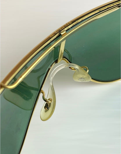 Ray Ban Wings Single Lens Sunglasses Bausch Lomb USA Vintage Designer Eyewear