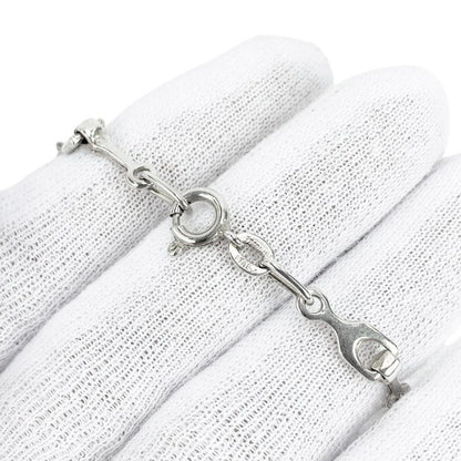 Vintage Tiffany & Co Sterling Silver 925 Chain Link Bracelet L 17cm 6.7in Rare