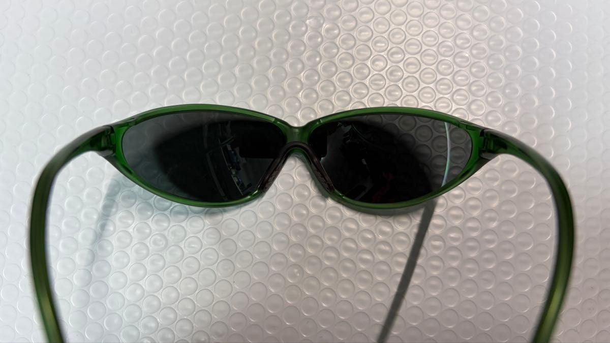 Arnette Vtg 90s Sport Sunglasses Green Frame Lightweight Outdoor Used Y2K