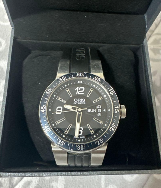 ORIS Williams F1 Team 7613 Automatic Day Date Watch Men Skeleton Back