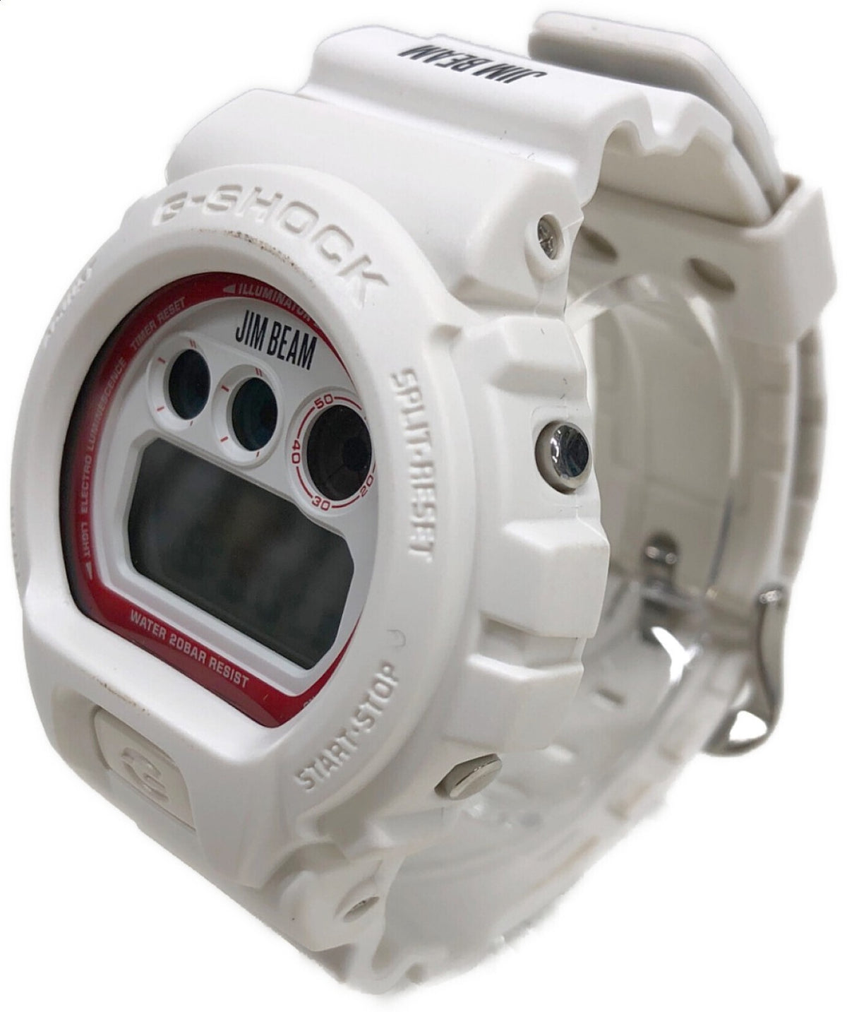 CASIO G-Shock DW-6900FS Jim Beam Digital Watch White Red Resin Mens Collab