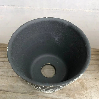 Kamiyama MIYABI Pot Shigarakiyaki Φ3.9”x 3.3" Agave caudex Cactus Japan Bonsai