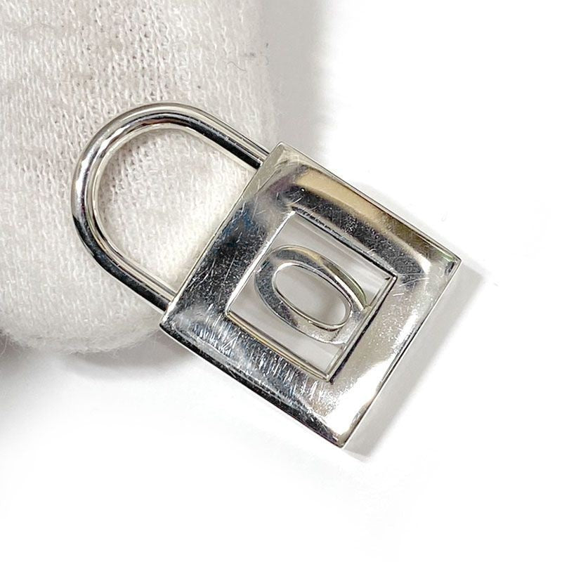 Tiffany & Co. Silver 925 Alphabet Number 0 Padlock Pendant Charm Cadena Rare